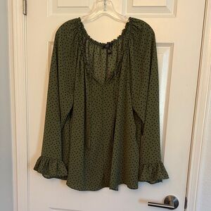 Olive Green Blouse